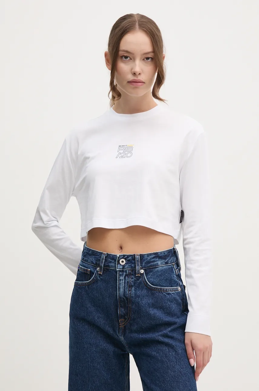 Хлопковый топ с длинными рукавами Red Bull Racing x Pepe Jeans, белый
Хлопковый топ с длинными рукавами Red Bull Racing x Pepe Jeans, белый