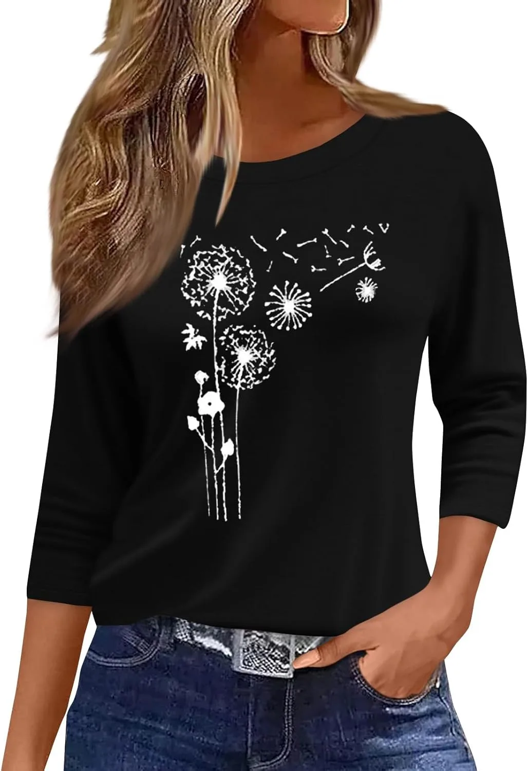 Летний топ для женщин с 3/4 рукавом и графическим принтом FQZWONG
Летний топ для женщин с 3/4 рукавом и графическим принтом FQZWONG