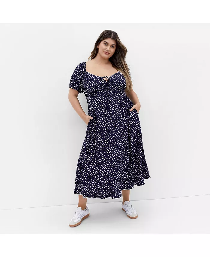 Платье миди Plus Size Sky CITY CHIC, синий
Платье миди Plus Size Sky CITY CHIC, синий