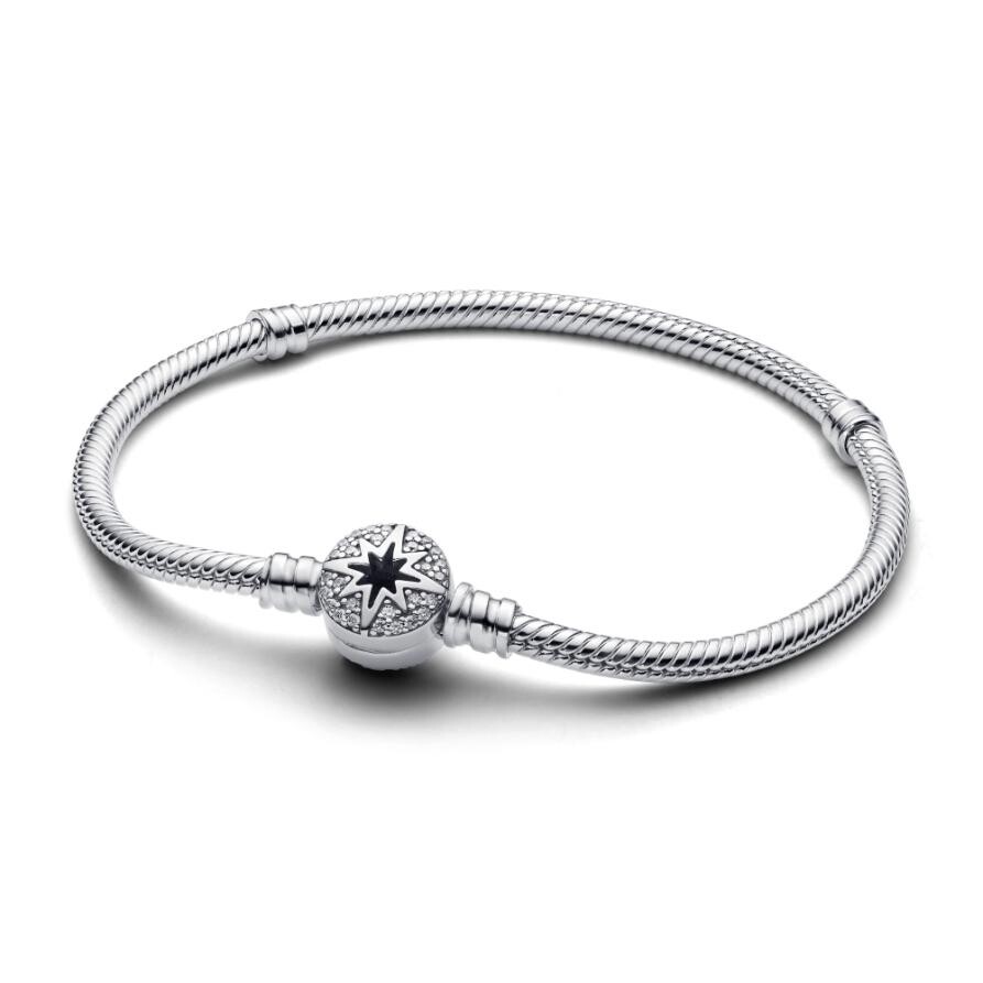 Браслет North Star Clasp Snake Chain Pandora, стерлинговое серебро
Браслет North Star Clasp Snake Chain Pandora, стерлинговое серебро