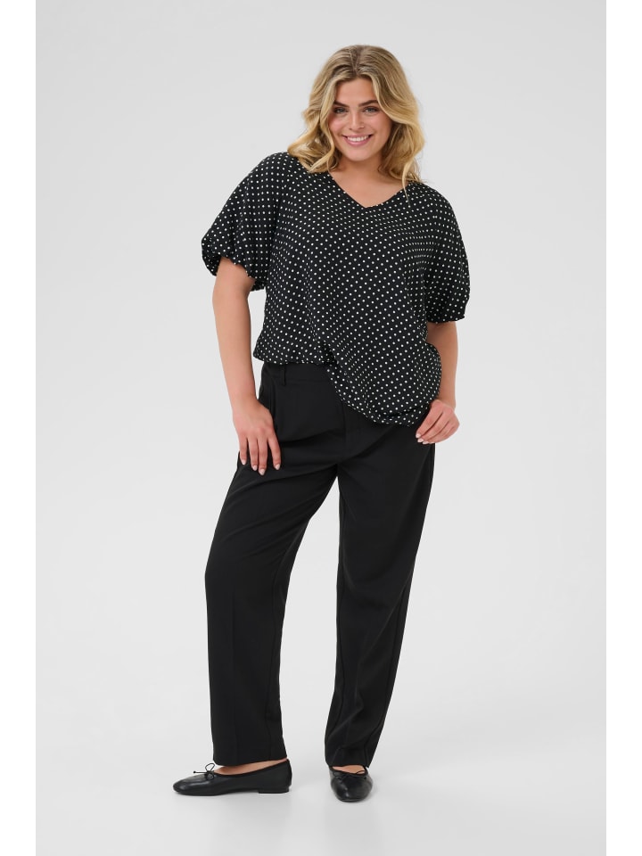 Блузка с короткими рукавами KCgina, стандартный крой, цвет: черный/меловой горошек KAFFE curve
Блузка с короткими рукавами KCgina, стандартный крой, цвет: черный/меловой горошек KAFFE curve
