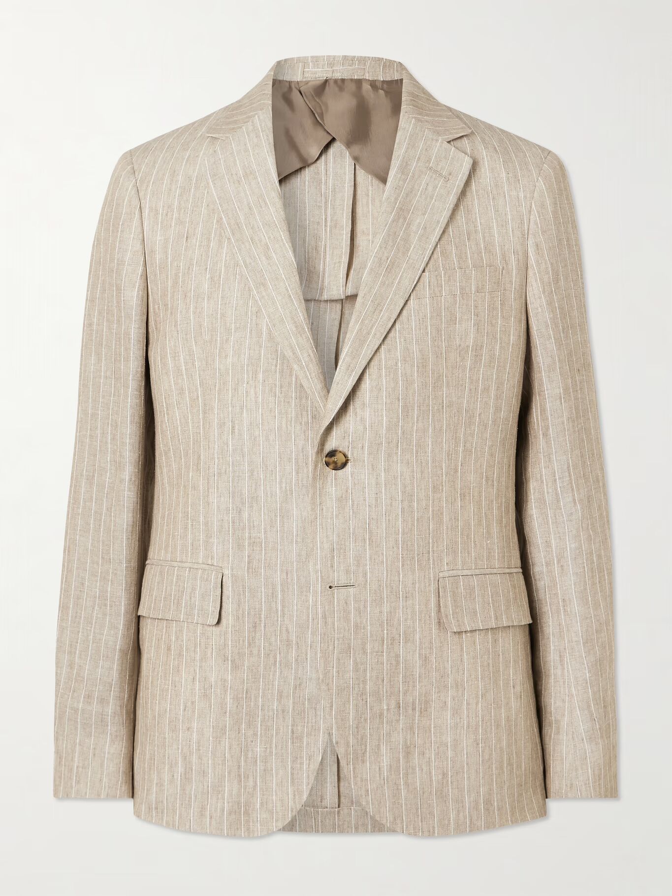 Полосатый льняной пиджак MR P., нейтральный
Полосатый льняной пиджак MR P., нейтральный