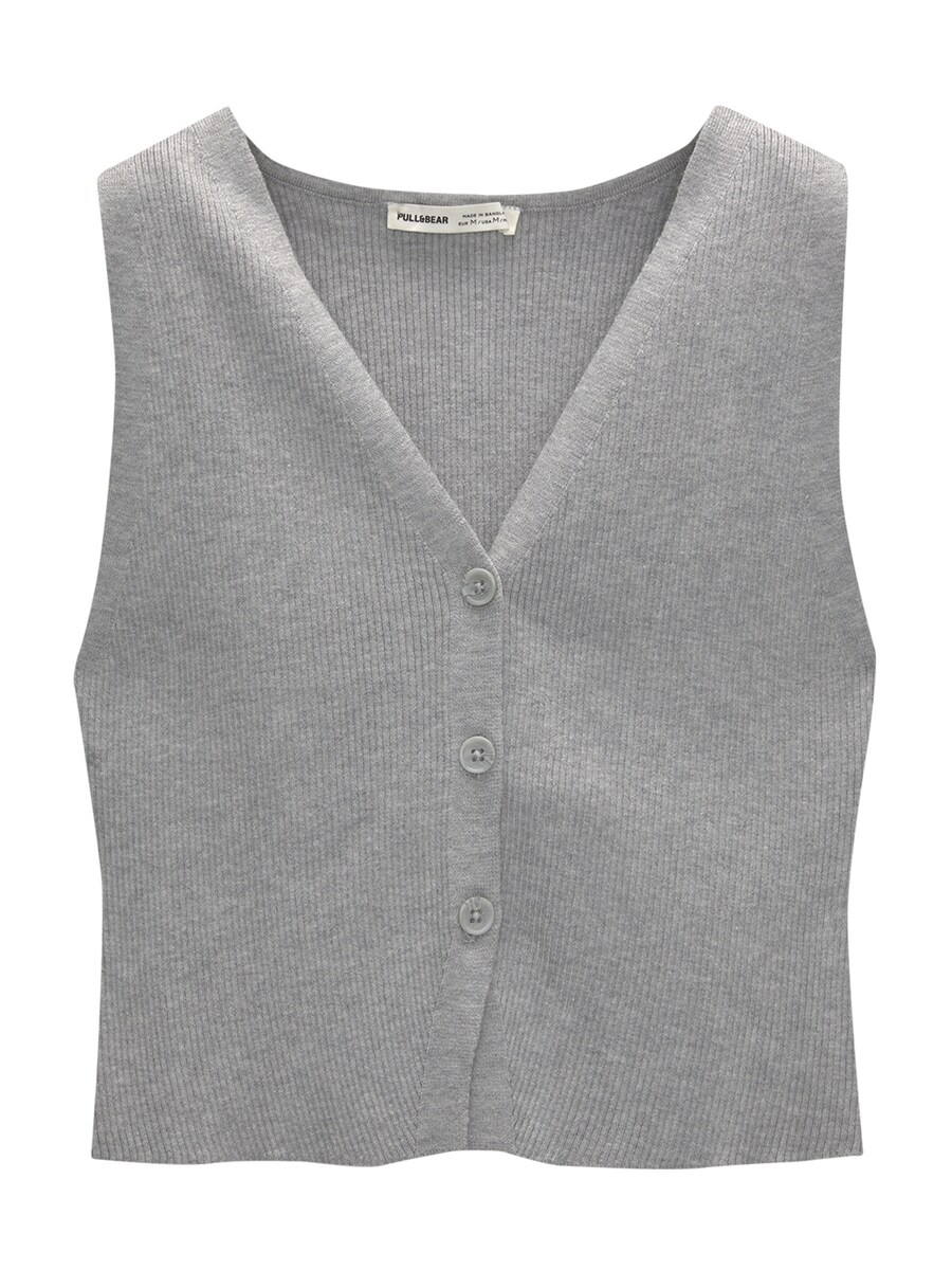 Вязаный кардиган Pull&Bear, светло-серый
Вязаный кардиган Pull&Bear, светло-серый