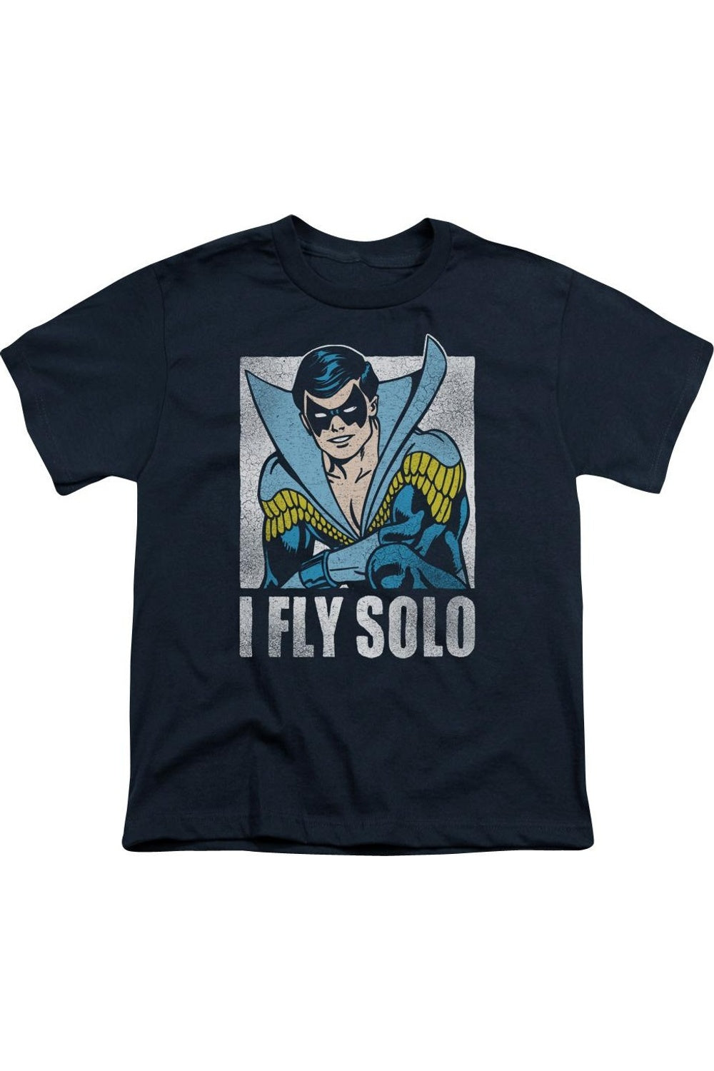 Футболка с коротким рукавом DC Comics Fly Solo для детей Gildan, темно-синий
Футболка с коротким рукавом DC Comics Fly Solo для детей Gildan, темно-синий