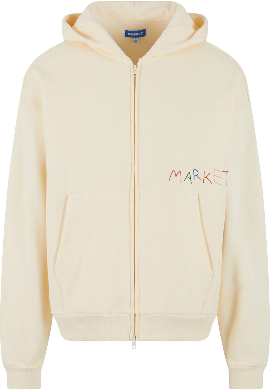 Толстовка с капюшоном на молнии MARKET Good Produce, кремовый
Толстовка с капюшоном на молнии MARKET Good Produce, кремовый
