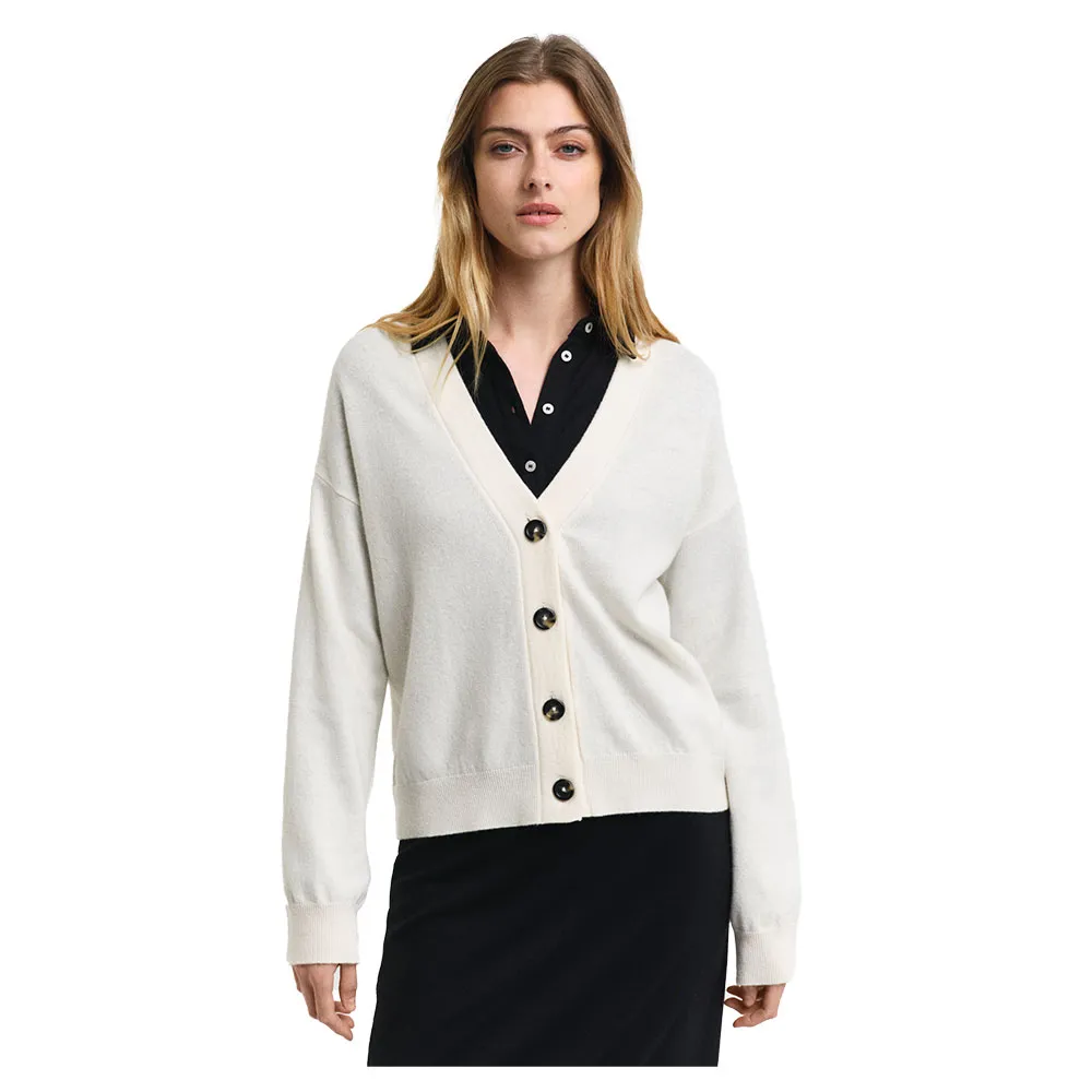 Свитер Gant Superfine Lambswool Cardigan, белый
Свитер Gant Superfine Lambswool Cardigan, белый