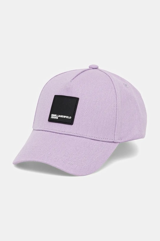 Хлопковая бейсболка Karl Lagerfeld Jeans, фиолетовый
Хлопковая бейсболка Karl Lagerfeld Jeans, фиолетовый