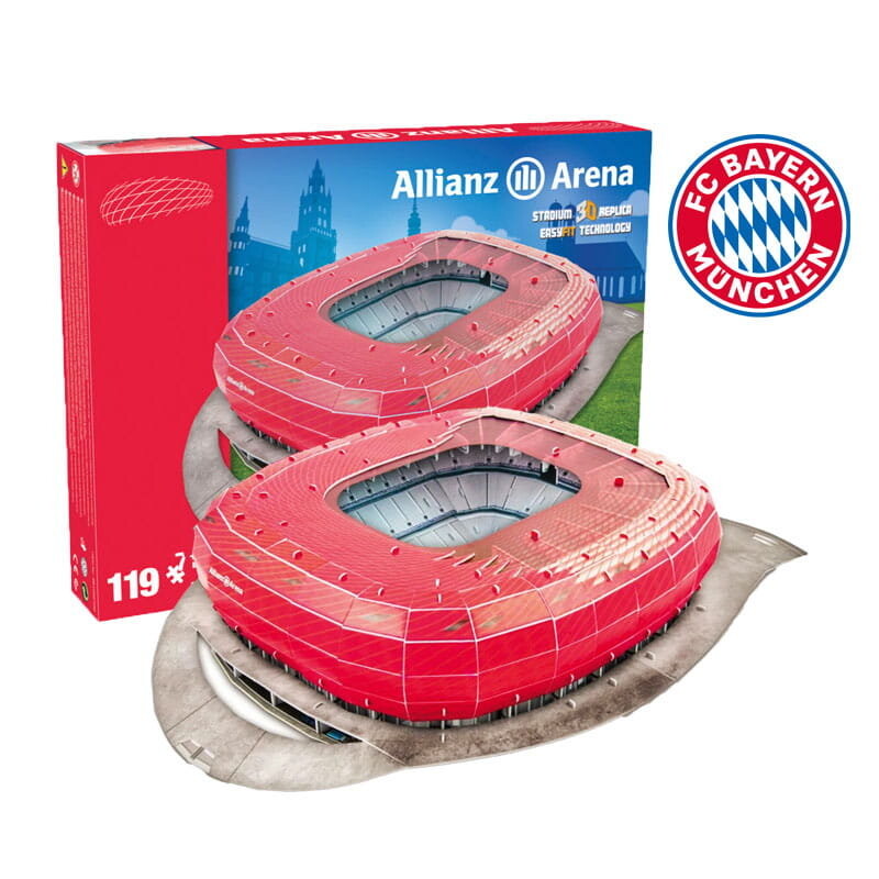 Футбольный стадион АЛЬЯНЦ АРЕНА - Бавария Мюнхен - 3D пазл 119 деталей - модель клуба HABARRI
Футбольный стадион АЛЬЯНЦ АРЕНА - Бавария Мюнхен - 3D пазл 119 деталей - модель клуба HABARRI