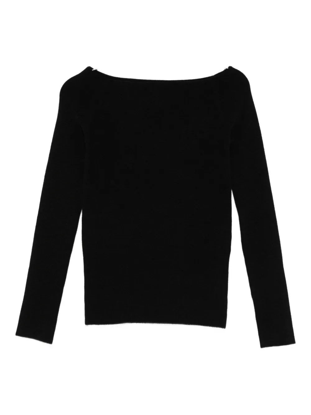 Свитер с вырезом лодочка Patrizia Pepe, черный
Свитер с вырезом лодочка Patrizia Pepe, черный