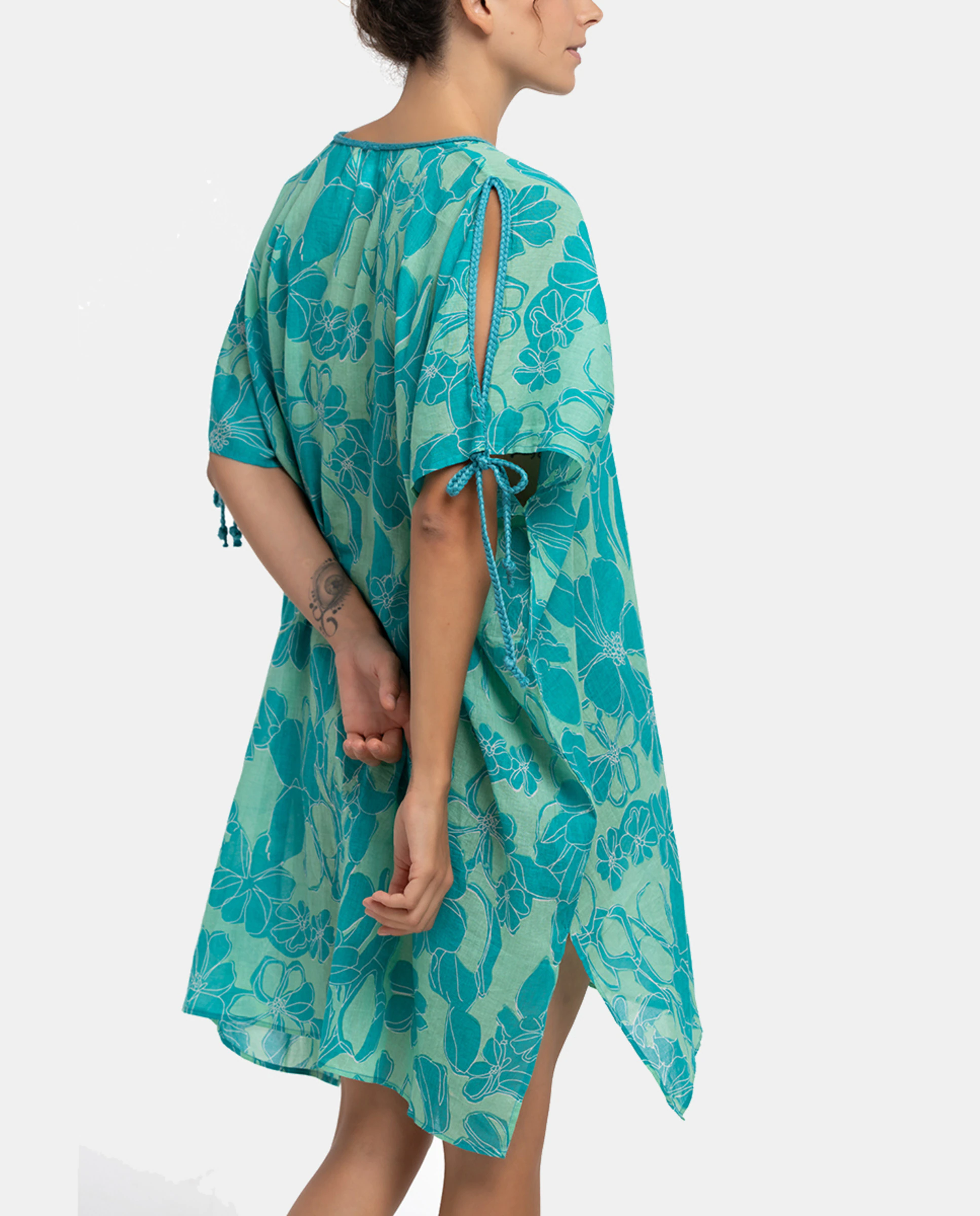 Хлопковый кафтан Oceans Diary с цветочным принтом Abbacino, бирюзовый
Хлопковый кафтан Oceans Diary с цветочным принтом Abbacino, бирюзовый