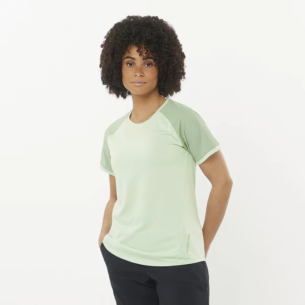 Женская футболка Salomon Outline, зеленый
Женская футболка Salomon Outline, зеленый