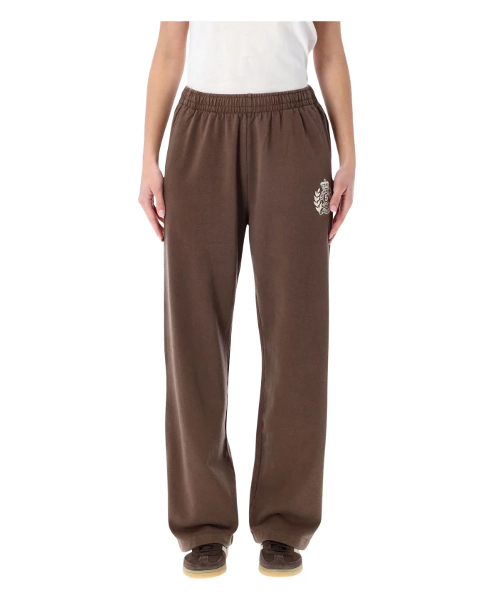 Широкие спортивные штаны с вышитым гербом Нью-Йорка. Sporty & Rich, коричневый
Широкие спортивные штаны с вышитым гербом Нью-Йорка. Sporty & Rich, коричневый