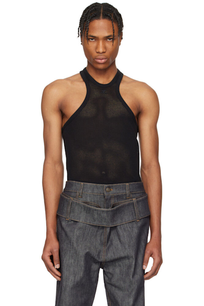 Черная майка-топ из сетки Scuba Courrèges
Черная майка-топ из сетки Scuba Courrèges