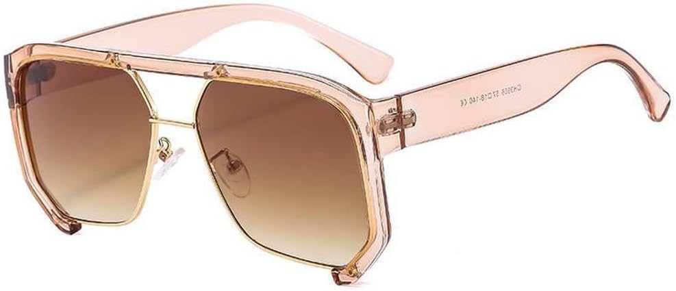 Солнцезащитные очки большого размера 2027 года для женщин и мужчин, с плоской верхней частью, модные мужские солнцезащитные очки в винтажном стиле для активного отдыха MTZJH, Champagne
Солнцезащитные очки большого размера 2027 года для женщин и мужчин, с плоской верхней частью, модные мужские солнцезащитные очки в винтажном стиле для активного отдыха MTZJH, Champagne