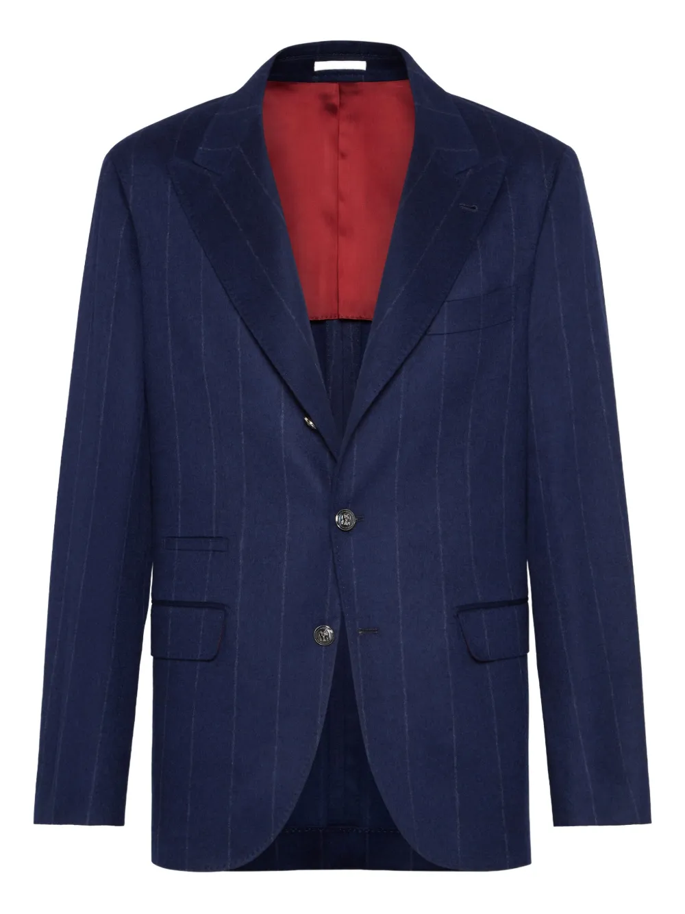 Блейзер в полоску Brunello Cucinelli, синий
Блейзер в полоску Brunello Cucinelli, синий