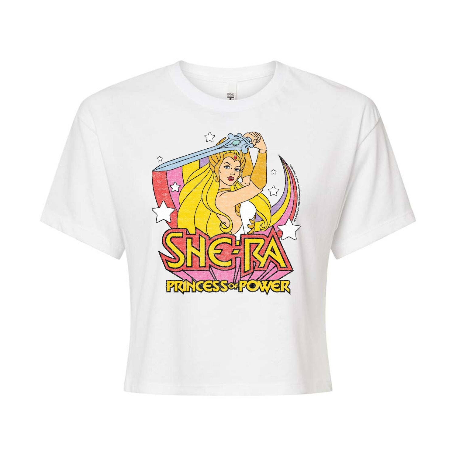Укороченная футболка с радужным рисунком She-Ra Sword для юниоров Licensed Character
Укороченная футболка с радужным рисунком She-Ra Sword для юниоров Licensed Character