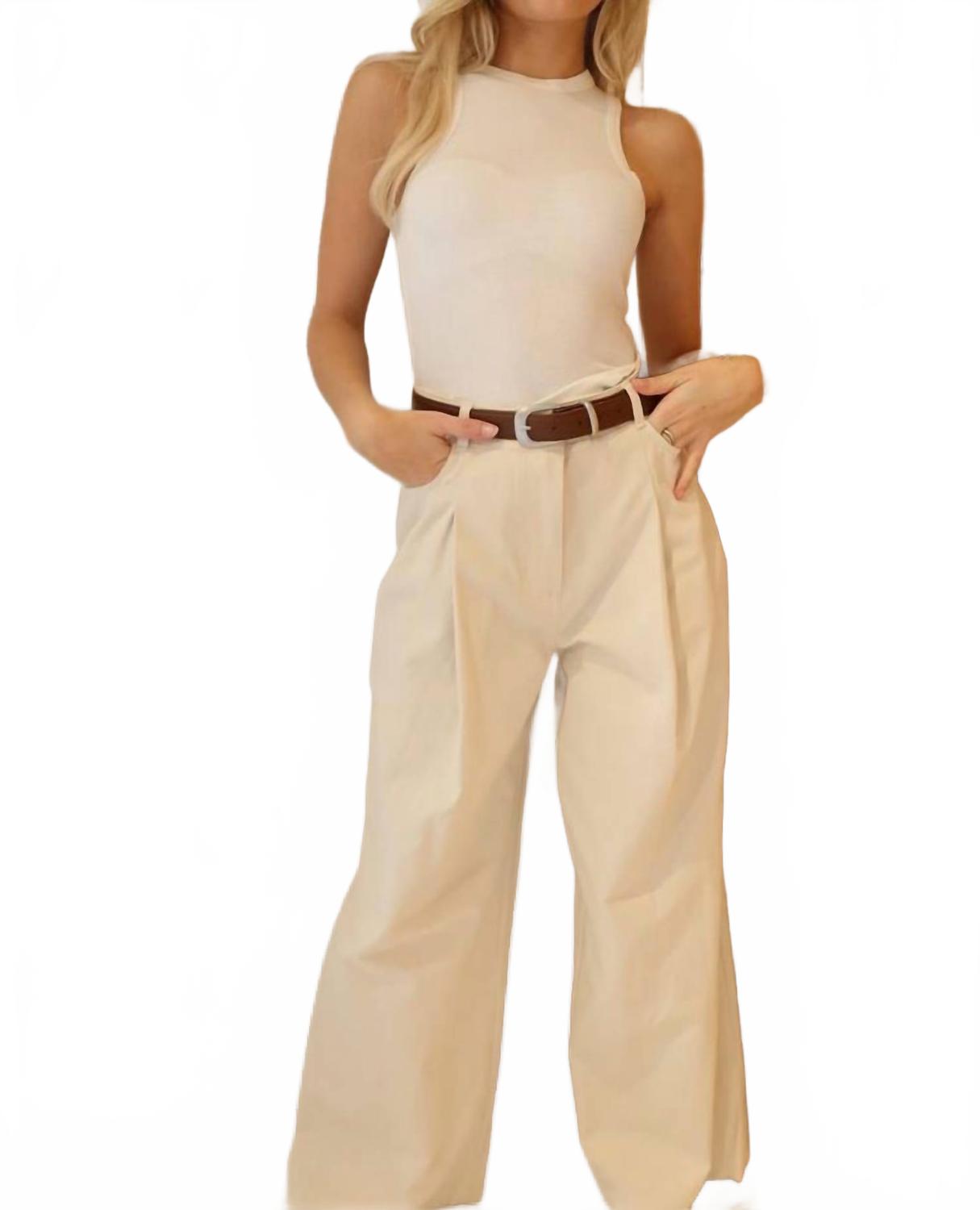 Вернон Брюки плиссированные в бежевом LUCY PARIS
Вернон Брюки плиссированные в бежевом LUCY PARIS