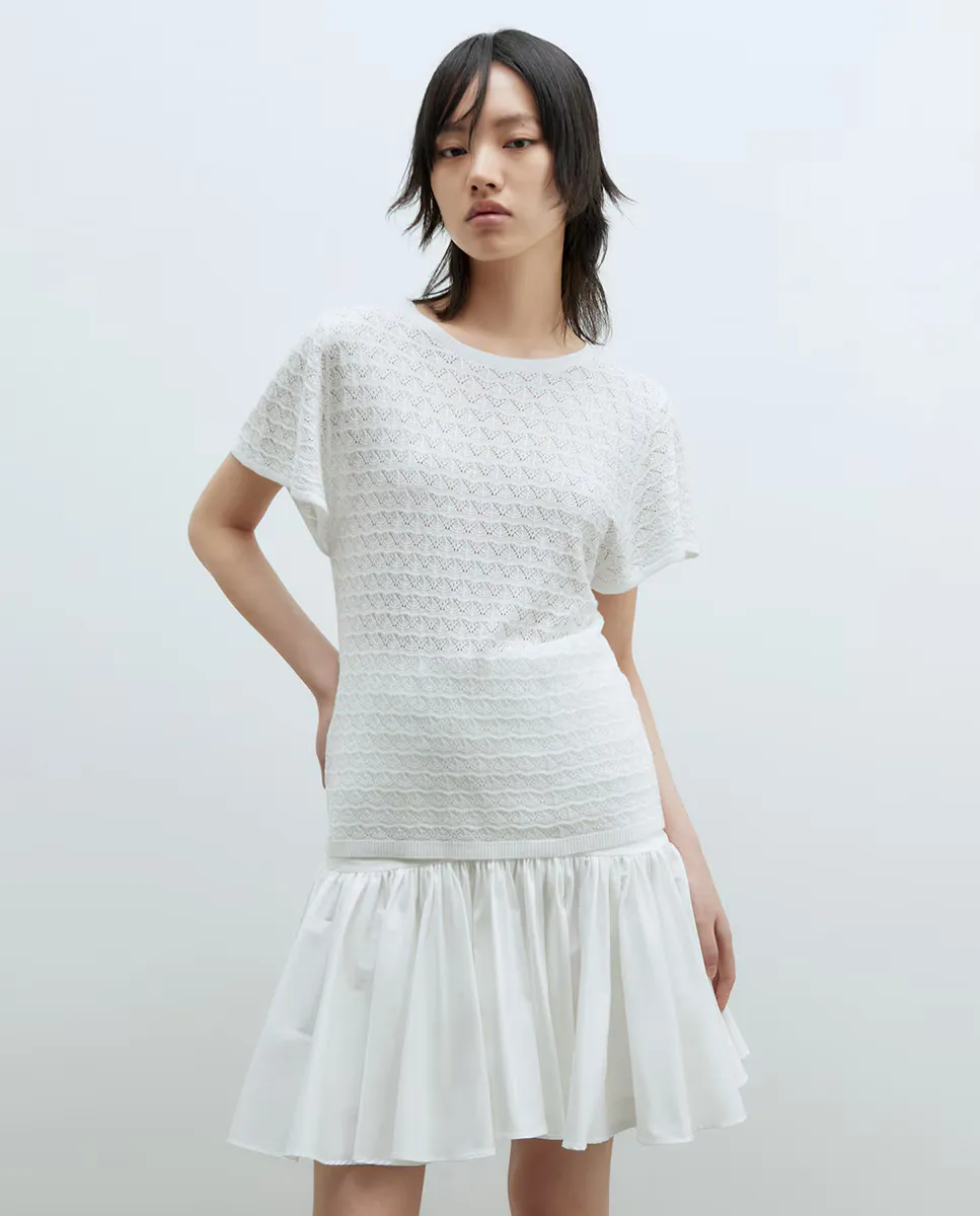 Кофта с коротким рукавом в стиле манга Sfera, белый
Кофта с коротким рукавом в стиле манга Sfera, белый