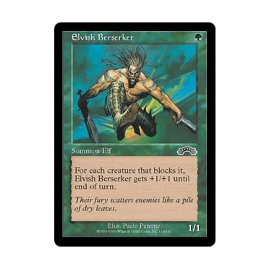 CCG Эльфийский берсерк (клавиша C), MTG - Exodus
CCG Эльфийский берсерк (клавиша C), MTG - Exodus