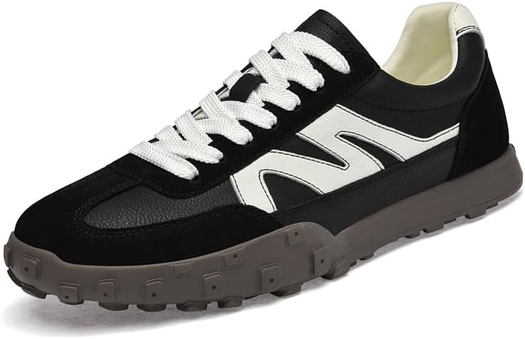 Мужские повседневные спортивные кроссовки Модные спортивные кроссовки из натуральной кожи Стильные шнуровки Для ходьбы Легкие, удобные, с нескользящей подошвой Подходят для использования на улице Meixi Mobile, черный
Мужские повседневные спортивные кроссовки Модные спортивные кроссовки из натуральной кожи Стильные шнуровки Для ходьбы Легкие, удобные, с нескользящей подошвой Подходят для использования на улице Meixi Mobile, черный
