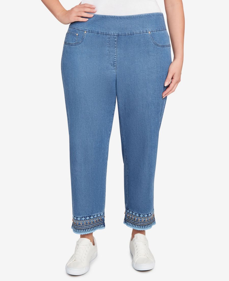 Мягкие джинсы больших размеров с вышивкой бисером Ruby Rd, Medium Blue
Мягкие джинсы больших размеров с вышивкой бисером Ruby Rd, Medium Blue