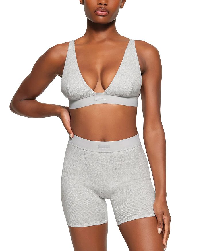 Хлопковые боксеры Rib SKIMS, серый
Хлопковые боксеры Rib SKIMS, серый