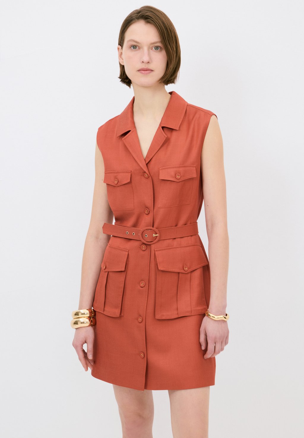 Платье-рубашка adL, темно-красный 
Платье-рубашка adL, темно-красный