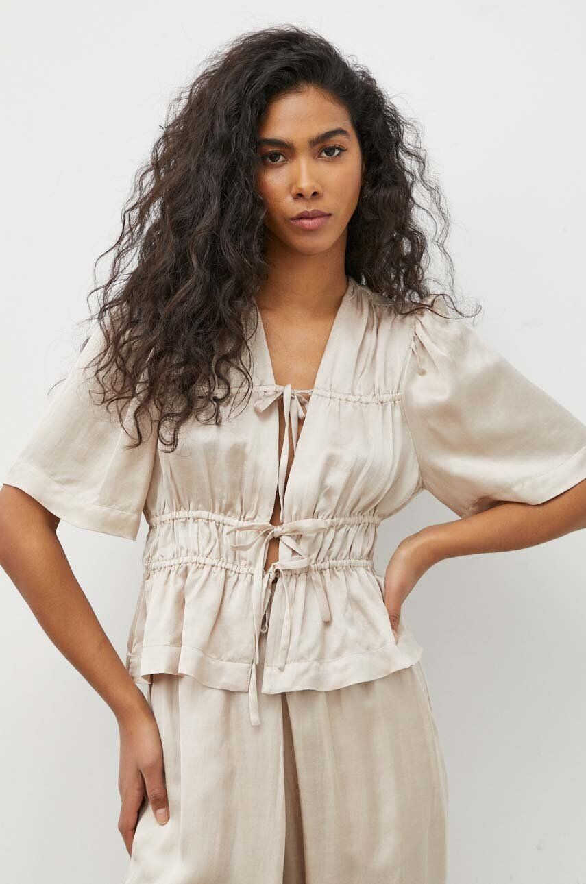 Блузка из смесового льна MUNTHE, бежевый
Блузка из смесового льна MUNTHE, бежевый