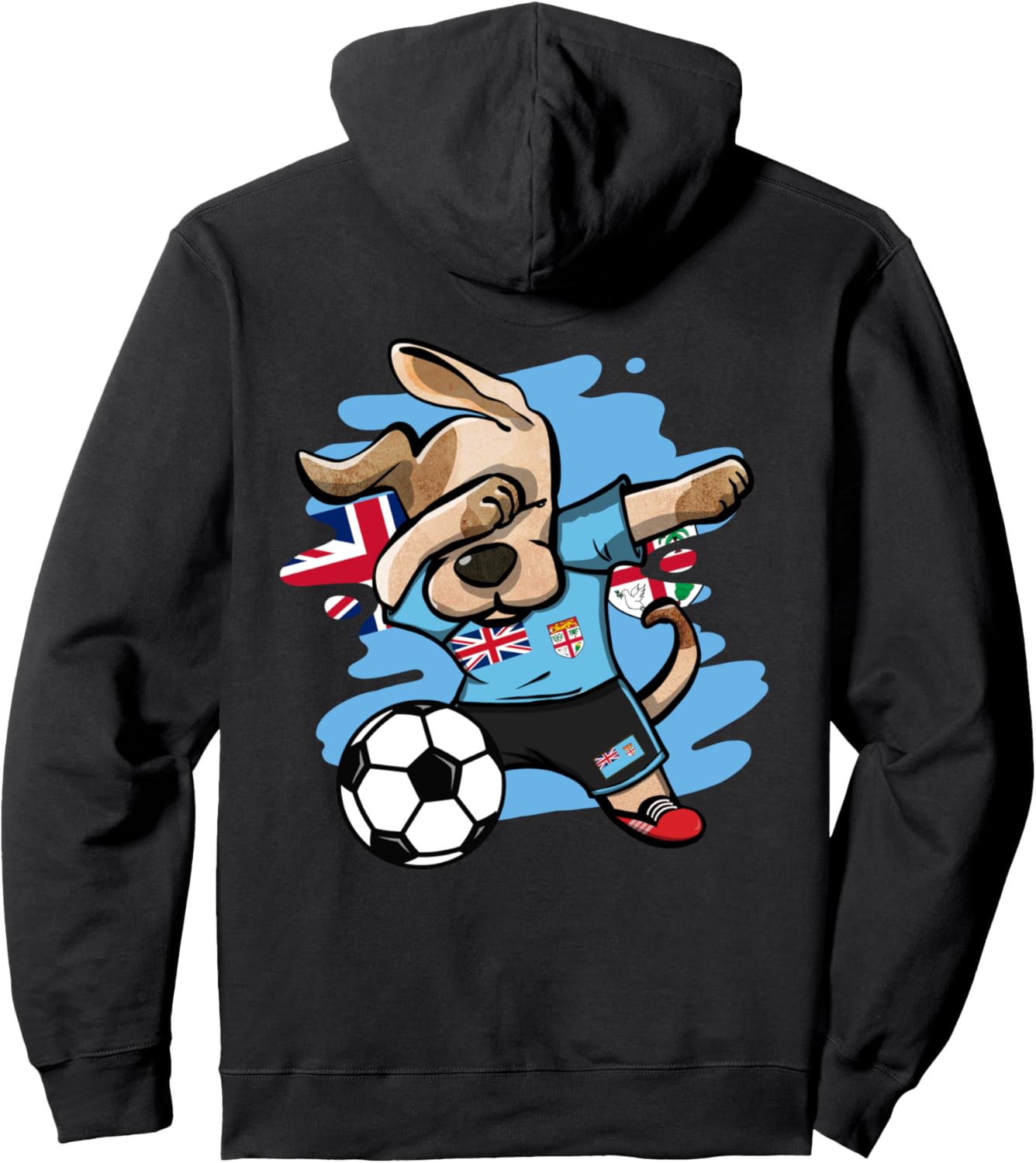 Милая танцующая собака, футбольная команда Фиджи, флаг Фиджи, любитель спорта, футбольная толстовка Фиджи Teeisle Fiji Football, черный
Милая танцующая собака, футбольная команда Фиджи, флаг Фиджи, любитель спорта, футбольная толстовка Фиджи Teeisle Fiji Football, черный