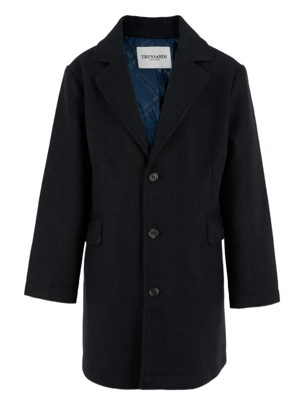 Пальто на пуговицах TRUSSARDI JUNIOR, синий
Пальто на пуговицах TRUSSARDI JUNIOR, синий