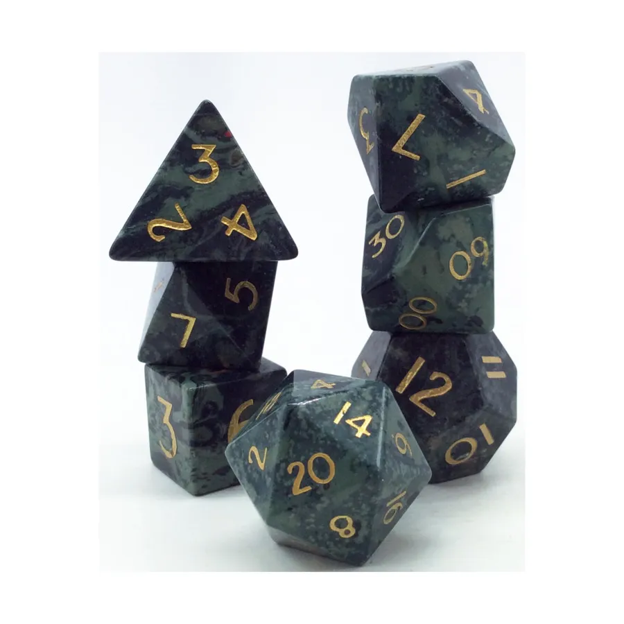 Набор Poly Set — Камбаба Джаспер с золотом (7), Semi Precious Stone Dice (Level Up Dice)
Набор Poly Set — Камбаба Джаспер с золотом (7), Semi Precious Stone Dice (Level Up Dice)