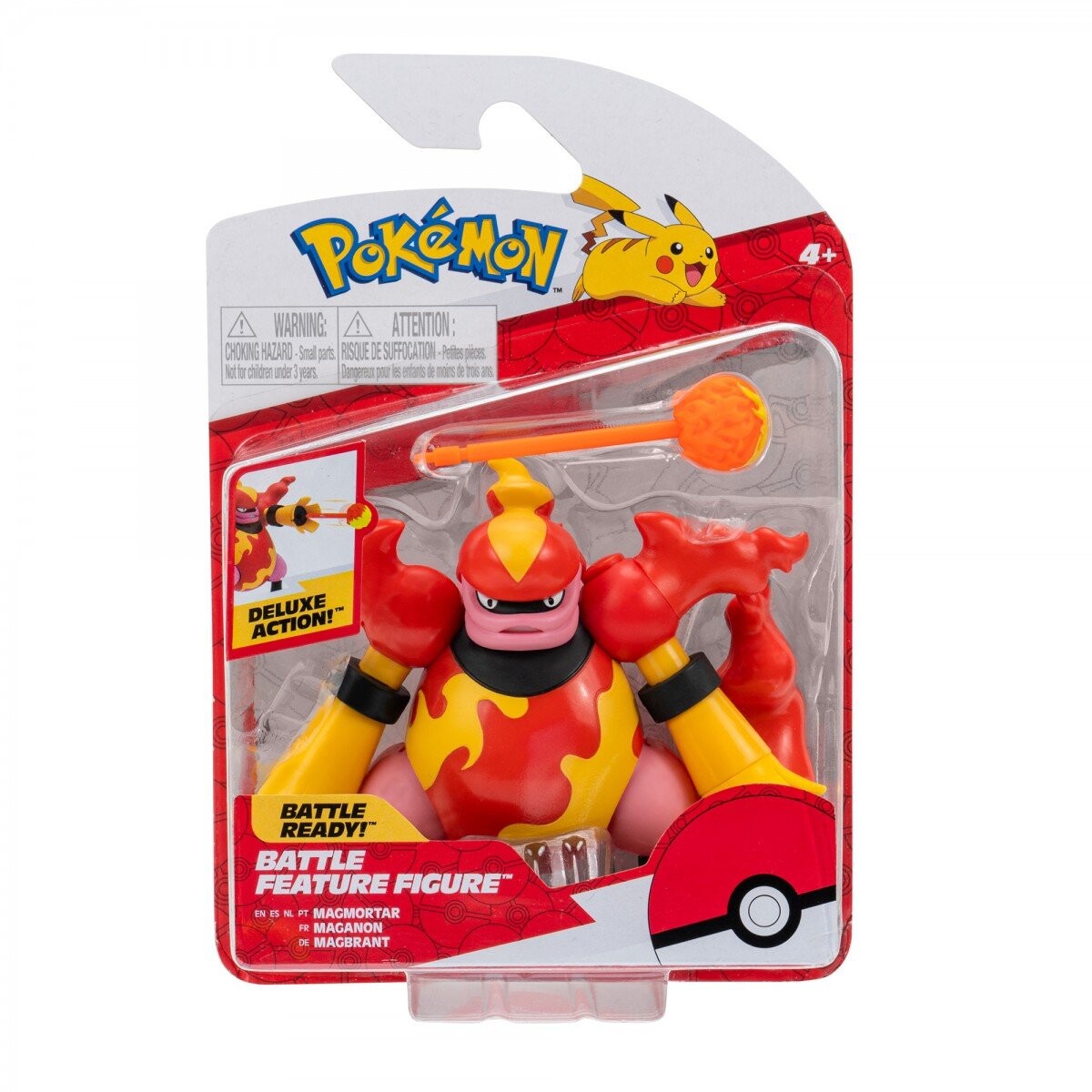 Покемон, фигурка покемона: Magmortar W12, боевая фигурка! JAZWARES
Покемон, фигурка покемона: Magmortar W12, боевая фигурка! JAZWARES