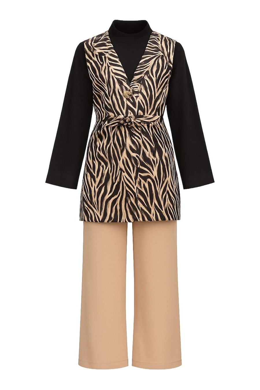 Брючный костюм MODAMIHRAM, бежевый
Брючный костюм MODAMIHRAM, бежевый