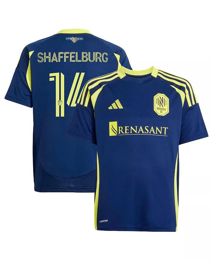 Футболка игрока Nashville SC 2025 The Heart of Nashville реплика для мальчиков и девочек Jacob Shaffelburg в синем цвете adidas
Футболка игрока Nashville SC 2025 The Heart of Nashville реплика для мальчиков и девочек Jacob Shaffelburg в синем цвете adidas