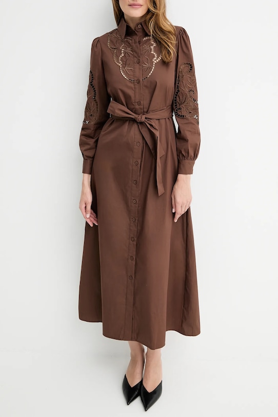 Хлопковое платье Answear.Lab, коричневый
Хлопковое платье Answear.Lab, коричневый