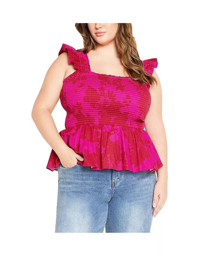 Топ больших размеров с принтом Marli CITY CHIC, розовый
Топ больших размеров с принтом Marli CITY CHIC, розовый