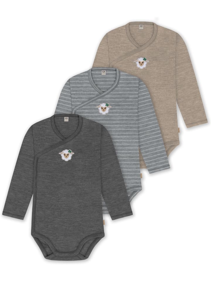 Normani Outdoor Sports Набор из 3 детских боди-пеленок для малышей бежевого/серого/антрацитового цвета
Normani Outdoor Sports Набор из 3 детских боди-пеленок для малышей бежевого/серого/антрацитового цвета