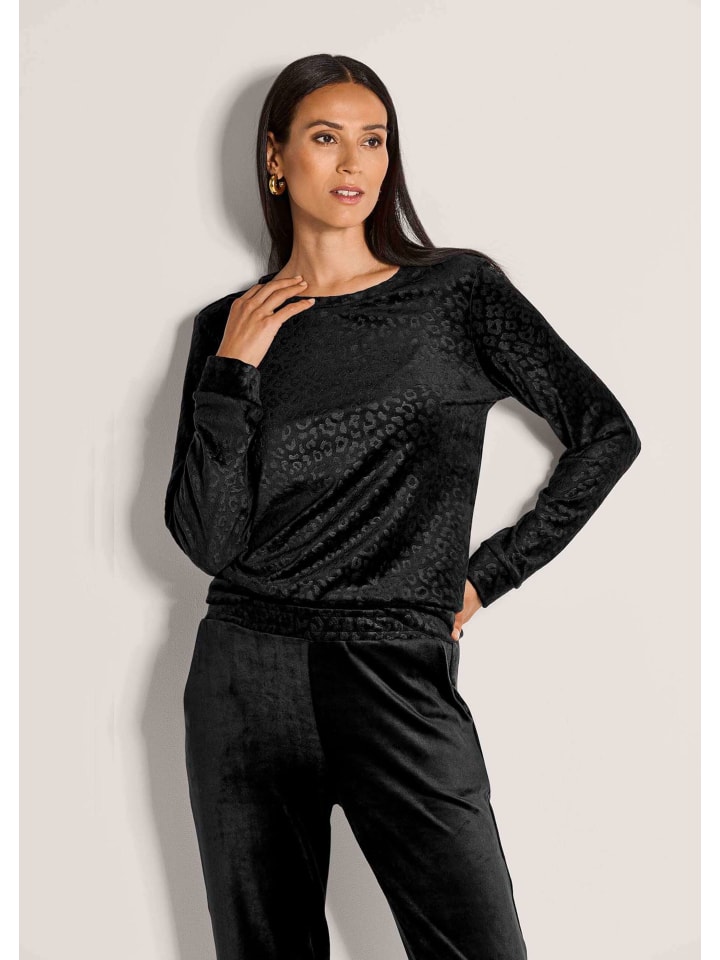 MADELEINE Свитер с длинными рукавами и анималистическим принтом, черный
MADELEINE Свитер с длинными рукавами и анималистическим принтом, черный