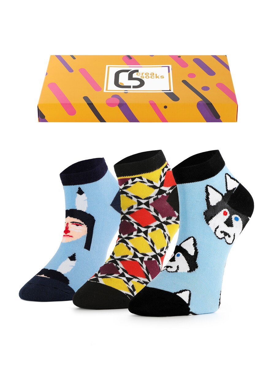 Носки до щиколотки Crea Socks Mohikaner, Mixed Colors
Носки до щиколотки Crea Socks Mohikaner, Mixed Colors