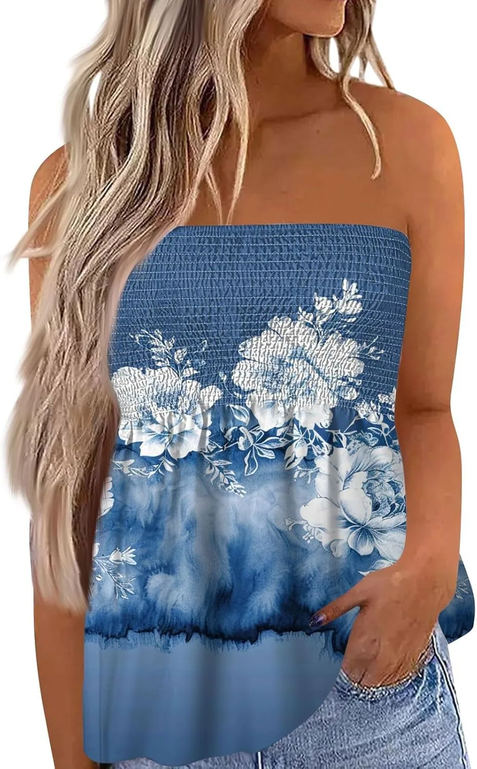 Топ-трубка с оборками и принтом
Топ-трубка с оборками и принтом