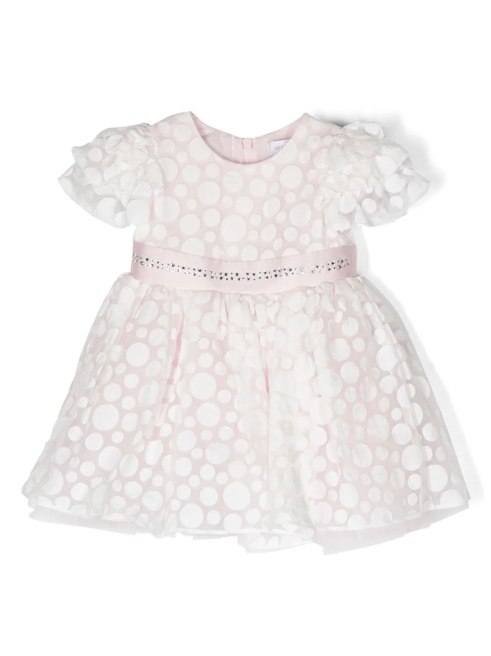 Платье с оборками и узором в горох Monnalisa, розовый
Платье с оборками и узором в горох Monnalisa, розовый