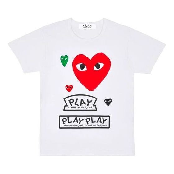Футболка multi heart t-shirt 'white red' Comme Des Garcons Play, белый
Футболка multi heart t-shirt 'white red' Comme Des Garcons Play, белый
