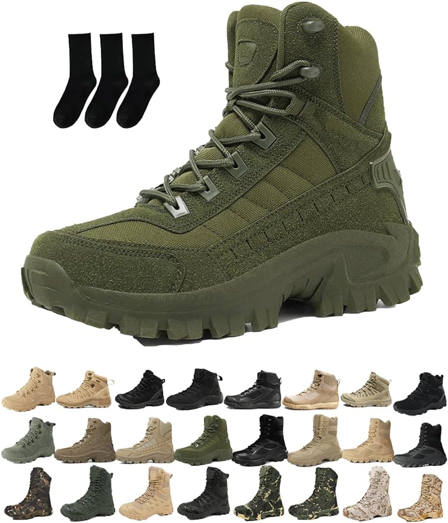 Мужские водонепроницаемые ботинки для улицы с боковой молнией, легкие, с ортопедической поддержкой, антипрокольные, для работы на открытом воздухе, кемпинга и работы Generic, зеленый
Мужские водонепроницаемые ботинки для улицы с боковой молнией, легкие, с ортопедической поддержкой, антипрокольные, для работы на открытом воздухе, кемпинга и работы Generic, зеленый