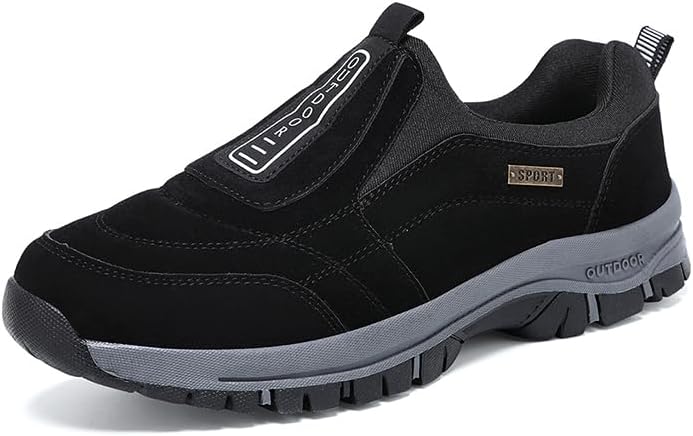 Мужские удобные водонепроницаемые ортопедические прогулочные и походные ботинки Swzec, черный
Мужские удобные водонепроницаемые ортопедические прогулочные и походные ботинки Swzec, черный