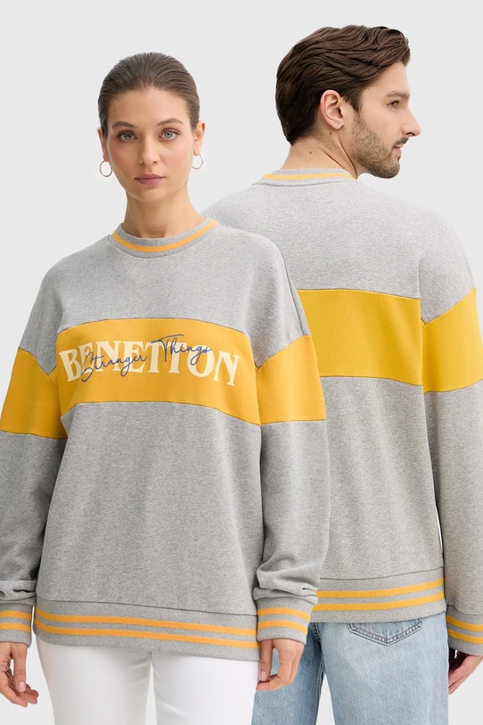 Хлопковая толстовка Stranger Things United Colors Of Benetton, серый
Хлопковая толстовка Stranger Things United Colors Of Benetton, серый