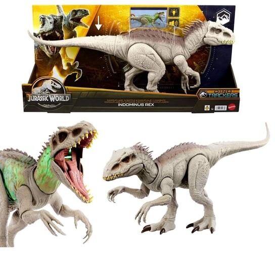 Мир юрского периода Indominus Rex 60 см огромный динозавр со звуковыми и световыми эффектами Mattel
Мир юрского периода Indominus Rex 60 см огромный динозавр со звуковыми и световыми эффектами Mattel