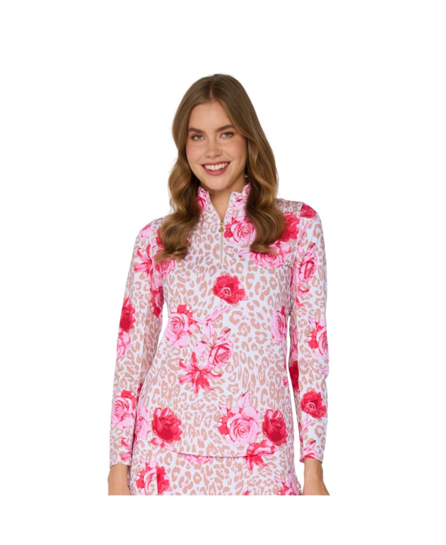 Топ с длинными рукавами и воротником-стойкой от G Lifestyle G Lifestyle Clothing, Beige Leopard Floral
Топ с длинными рукавами и воротником-стойкой от G Lifestyle G Lifestyle Clothing, Beige Leopard Floral