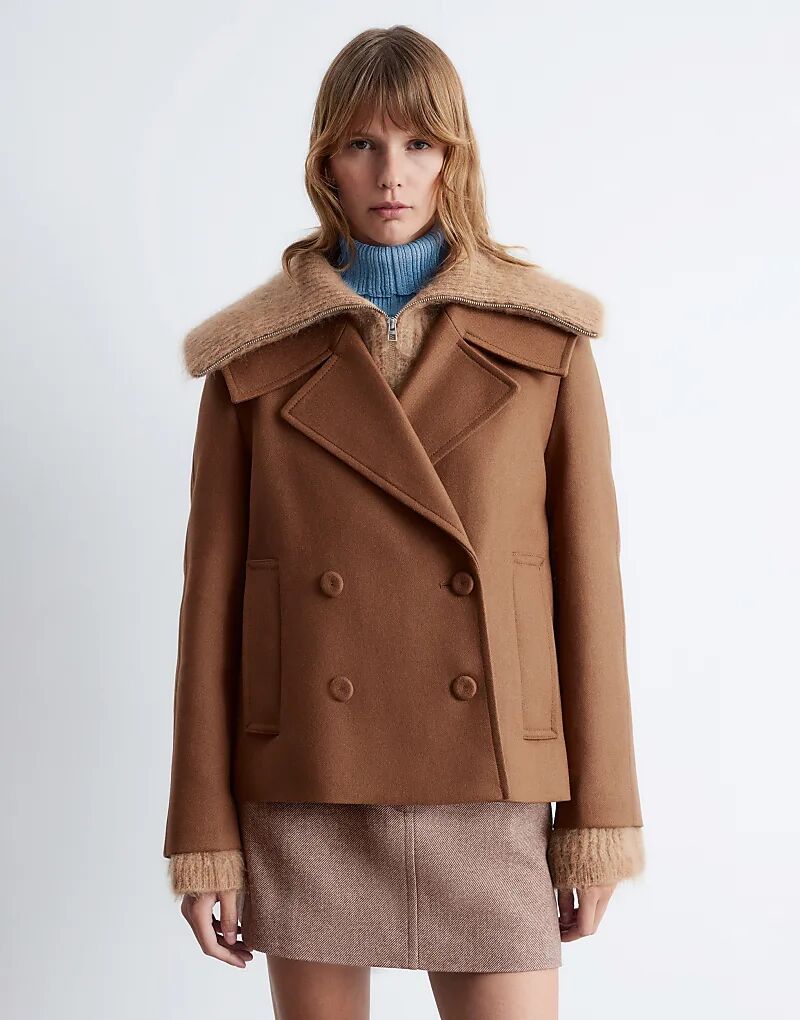 & Other Stories короткое пальто-бушлат с манжетами на резинке коричневого цвета
& Other Stories короткое пальто-бушлат с манжетами на резинке коричневого цвета
