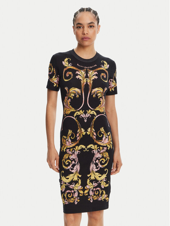 Платье облегающего кроя для повседневной носки 78HAO9P9 Versace Jeans Couture, черный 
Платье облегающего кроя для повседневной носки 78HAO9P9 Versace Jeans Couture, черный
