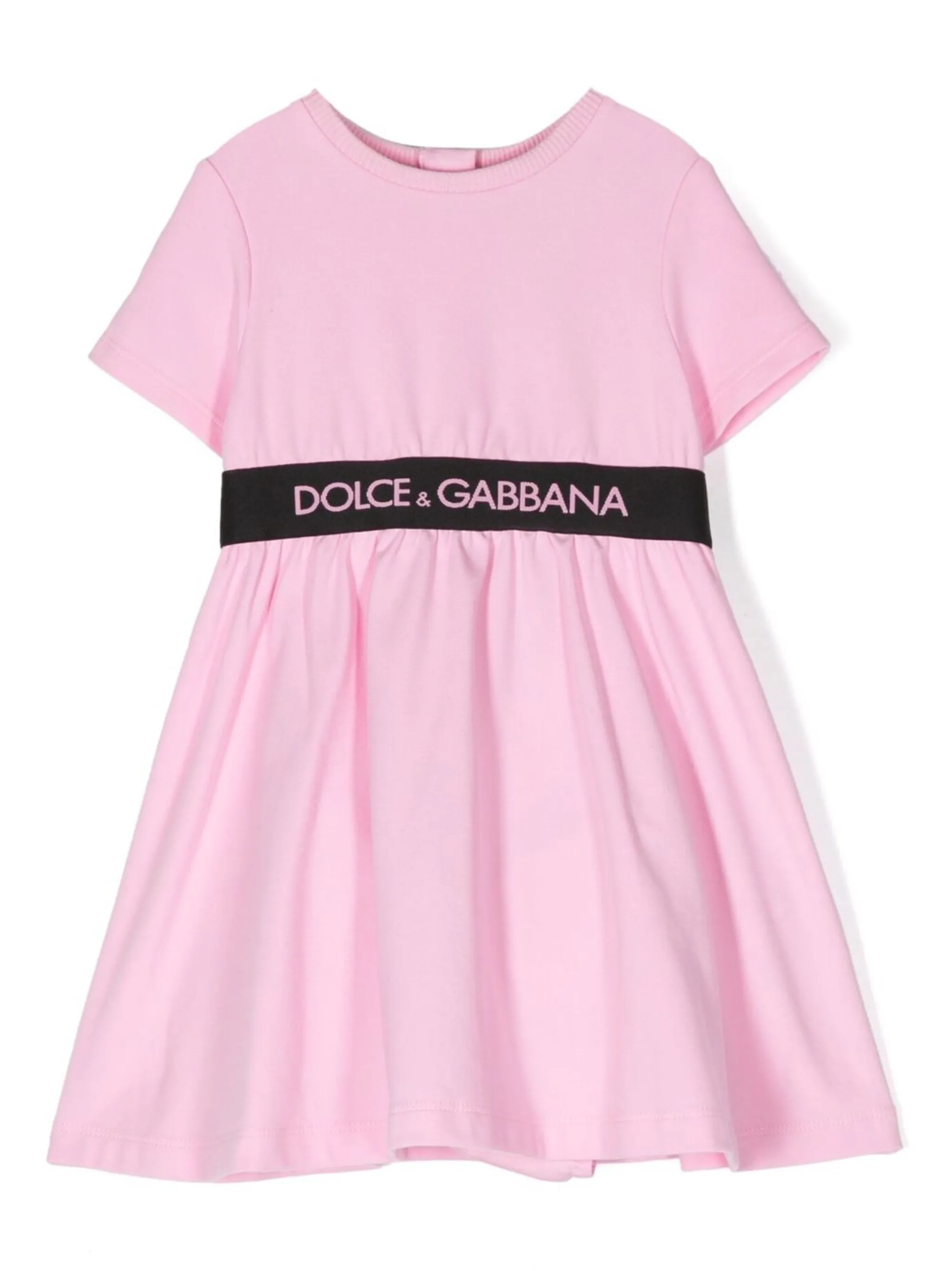 Платье-футболка с логотипом на поясе Dolce & Gabbana Kids, розовый
Платье-футболка с логотипом на поясе Dolce & Gabbana Kids, розовый